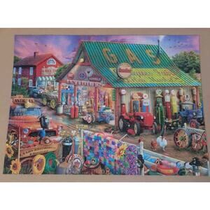 Buffalo Games 1000 Pc Puzzle – Country Life Antique Market Complete EUC